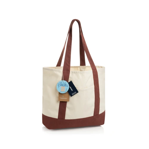 SHOP LOCAL AWARE™ újrahaszn. pamut tote táska (350 g/m²) Piros 