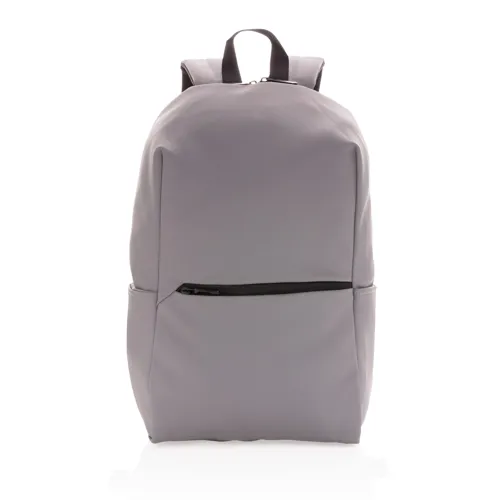 Sima PU 15.6"-es laptop hátizsák Szürke 