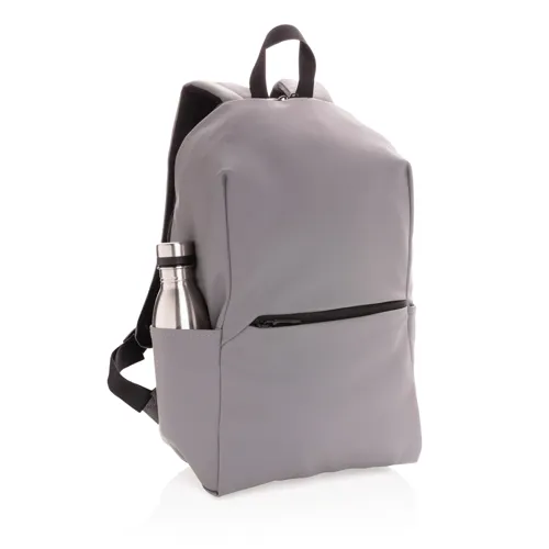 Sima PU 15.6"-es laptop hátizsák Szürke 