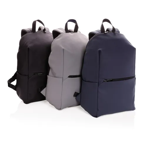 Sima PU 15.6"-es laptop hátizsák Szürke 
