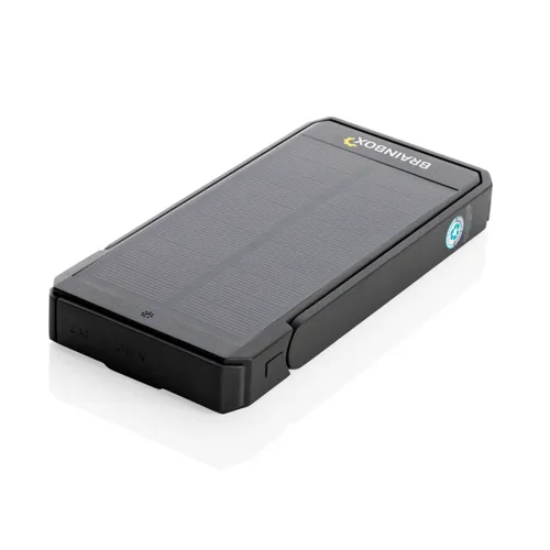 Skywave RCS újrah. műanyag napelemes powerbank, 10 000 mAh Fekete 