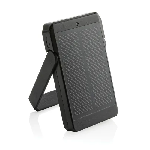 Skywave RCS újrah. műanyag napelemes powerbank 500 mAh 10W Fekete 