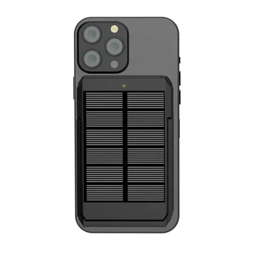 Skywave RCS újrah. műanyag napelemes powerbank 500 mAh 10W Fekete 