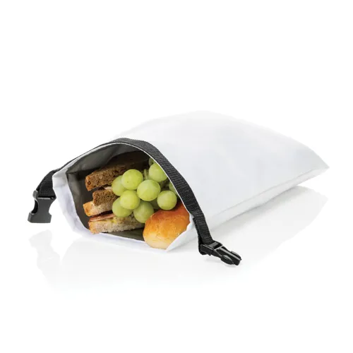 Snackstrap AWARE™ RPET összecsukható ebédtáska, 30 x 20 cm Fehér 