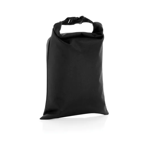 Snackstrap AWARE™ RPET összecsukható ebédtáska, 30 x 20 cm Fekete 