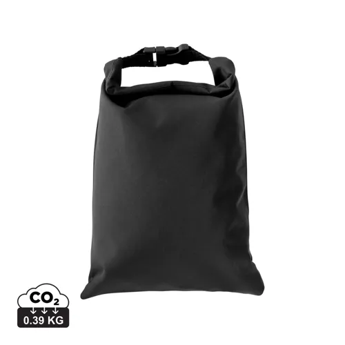 Snackstrap AWARE™ RPET összecsukható ebédtáska, 30 x 20 cm Fekete 