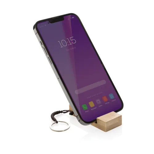 Standkey bambusz kulcstartó telefonállvány Barna 