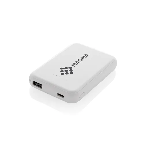 Stellar RCS újrah. műanyag 5000 mAh 5W mágneses powerbank Fehér 