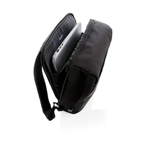Swiss Peak 15"-es RFID lopásgátló & USB, PVC-mentes hátizsák Fekete 