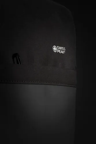 Swiss Peak 15"-es RFID lopásgátló & USB, PVC-mentes hátizsák Fekete 