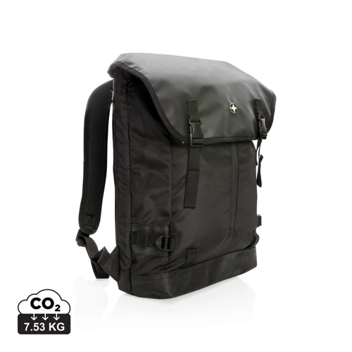 Swiss Peak 17”-es laptop hátizsák Fekete 