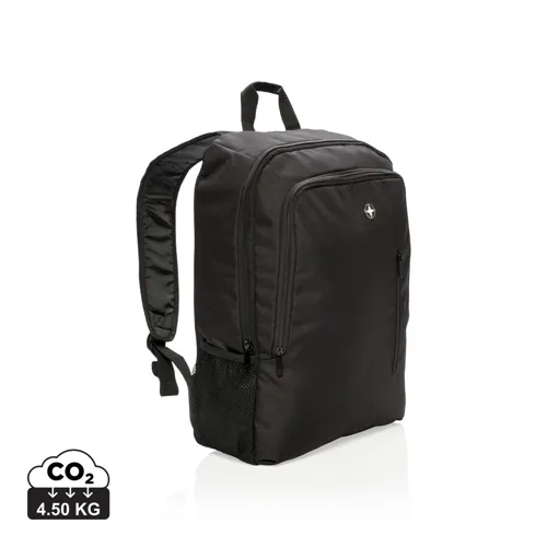 Swiss Peak 17”-es üzleti laptop hátizsák Fekete 