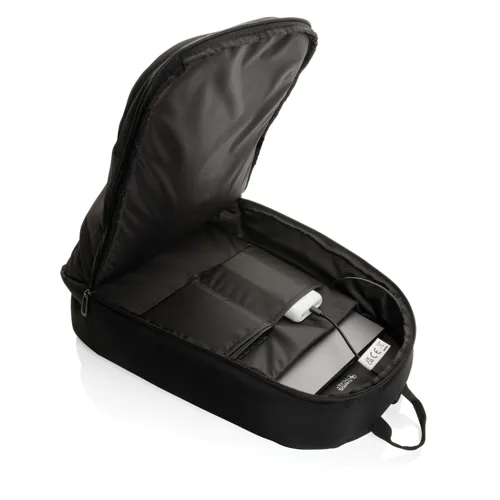Swiss Peak AWARE™ modern 15,6"-es laptop hátizsák Fekete 
