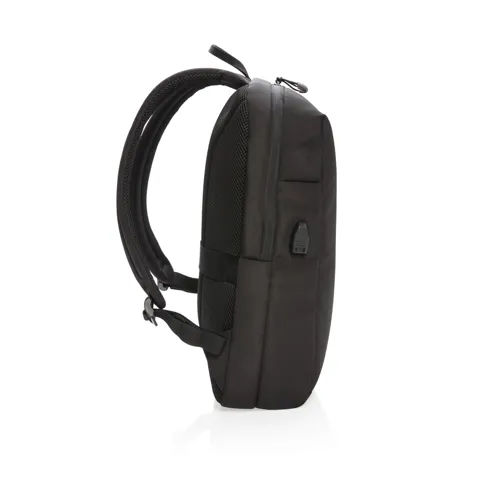 Swiss Peak AWARE™ RFID és USB A laptop hátizsák Fekete 