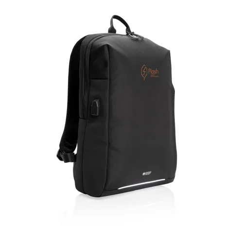 Swiss Peak AWARE™ RFID és USB A laptop hátizsák Fekete 