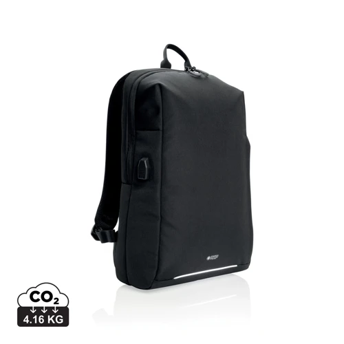 Swiss Peak AWARE™ RFID és USB A laptop hátizsák Fekete 