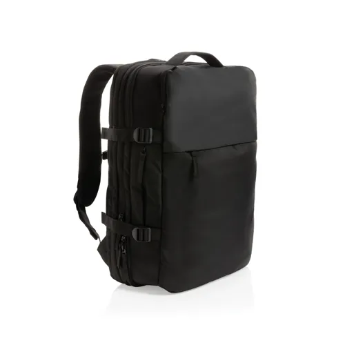 Swiss Peak AWARE™ RPET 15,6"-es bővíthető hétvégi hátizsák Fekete 