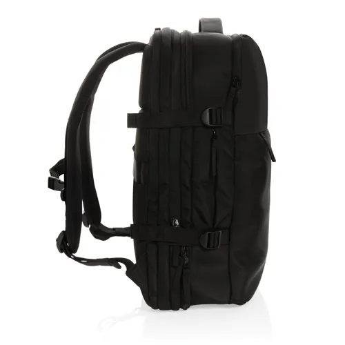 Swiss Peak AWARE™ RPET 15,6"-es bővíthető hétvégi hátizsák Fekete 
