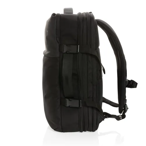 Swiss Peak AWARE™ RPET 15,6"-es bővíthető hétvégi hátizsák Fekete 