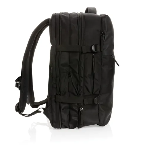 Swiss Peak AWARE™ RPET 15,6"-es bővíthető hétvégi hátizsák Fekete 