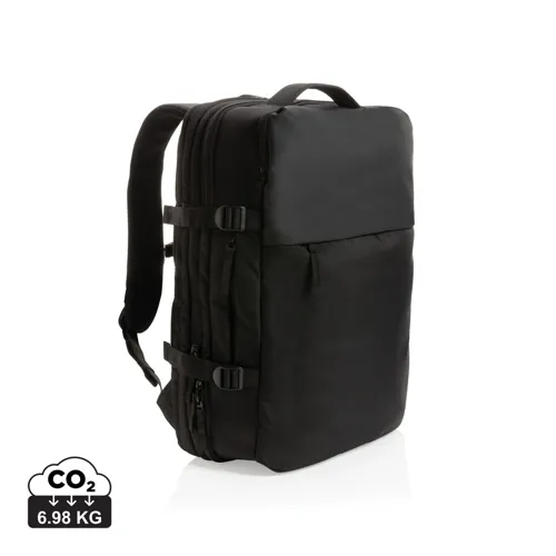 Swiss Peak AWARE™ RPET 15,6"-es bővíthető hétvégi hátizsák Fekete 