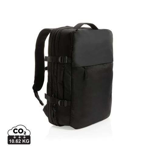 Swiss Peak AWARE™ RPET 15,6"-es bővíthető hétvégi hátizsák Fekete 