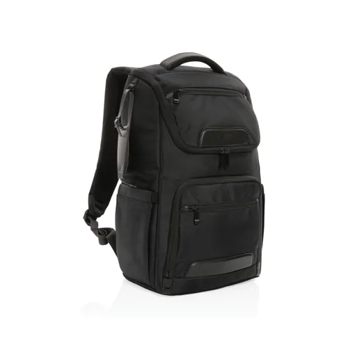 "Swiss Peak AWARE™ RPET Voyager 15,6""-es laptop hátizsák" Fekete 