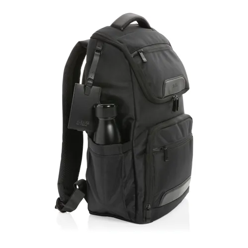 "Swiss Peak AWARE™ RPET Voyager 15,6""-es laptop hátizsák" Fekete 
