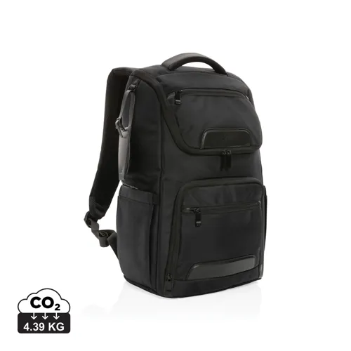 "Swiss Peak AWARE™ RPET Voyager 15,6""-es laptop hátizsák" Fekete 