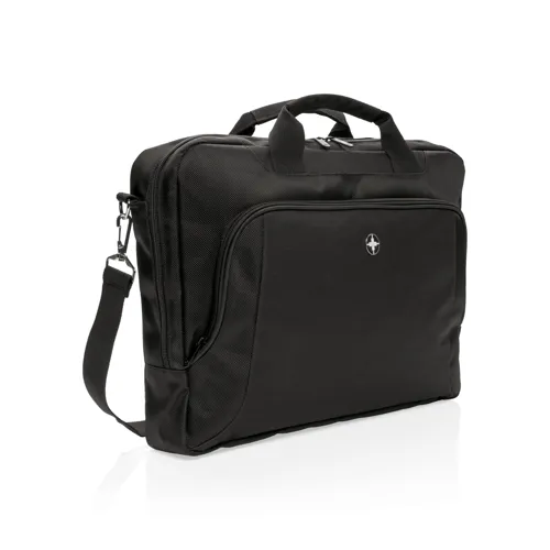 Swiss Peak deluxe 15”-os laptop táska Fekete 