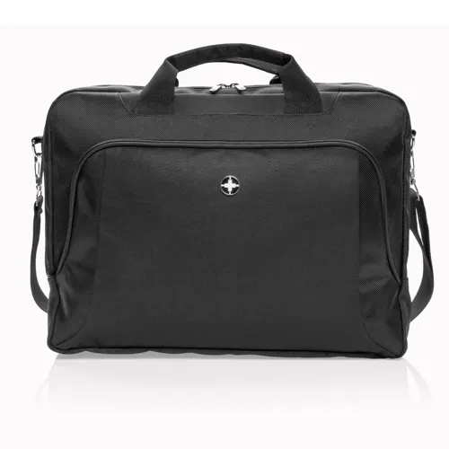 Swiss Peak deluxe 15”-os laptop táska Fekete 