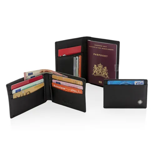 Swiss Peak RFID kártyatartó Fekete 