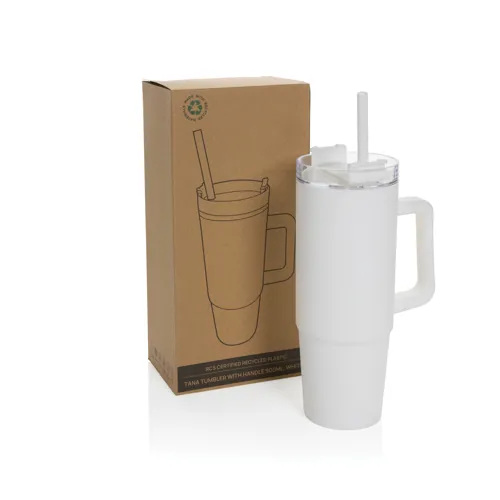 Tana RCS újrahasznosított műanyag pohár fogantyúval, 750 ml Fehér 