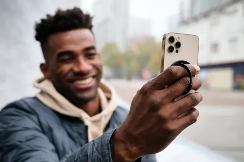 Terra Magnetic RCS újrah.műa. mágneses telefontartó gyűrűvel Szürke 