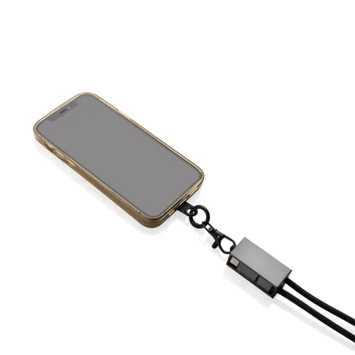 Terra RCS újrahaszn. PET telefonkábel kettős töltőkábellel Szürke 