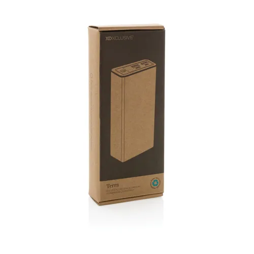 Terra RCS újrahasznosított 20W alumínium powerbank 20000 mAh Szürke 