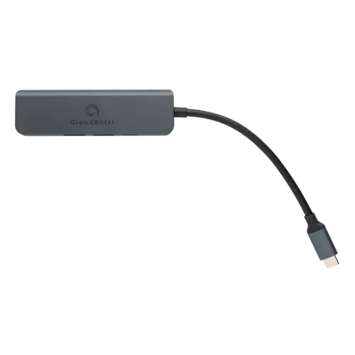 Terra RCS újrahasznosított alumínium elosztó HDMI bemenettel Szürke 