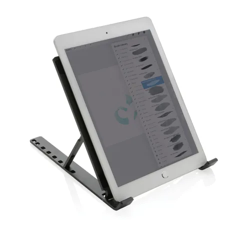 Terra RCS újrahasznosított alumínium laptop/tablet állvány Szürke 