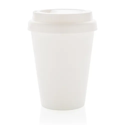 Többször használatos, duplafalú kávésbögre 300 ml Fehér 