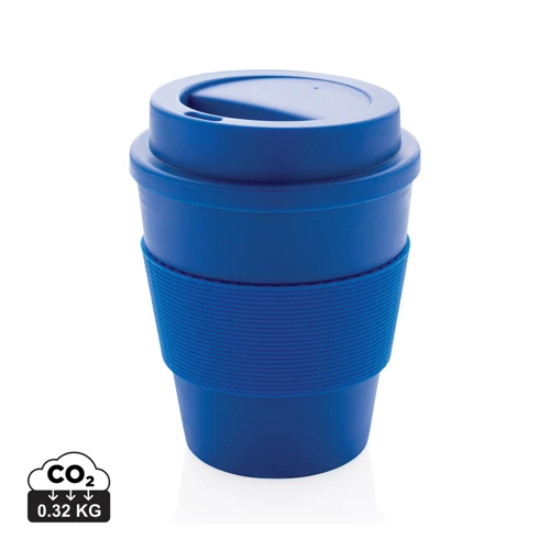 Többször használatos kávésbögre rácsavarható tetővel 350 ml Kék 
