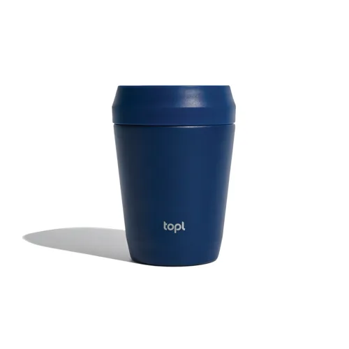 Topl újrahaszn. acél elviteles pohár, 235 ml Kék 