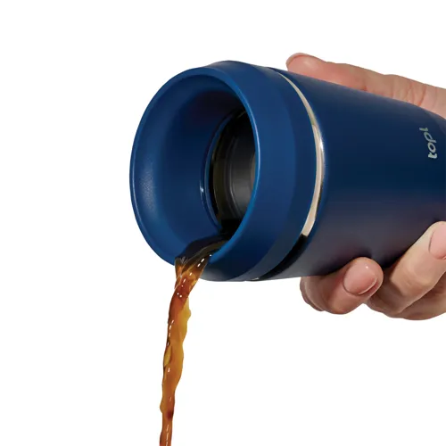 Topl újrahaszn. acél elviteles pohár, 235 ml Kék 