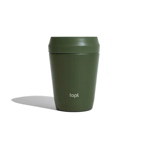 Topl újrahaszn. acél elviteles pohár, 235 ml Zöld 