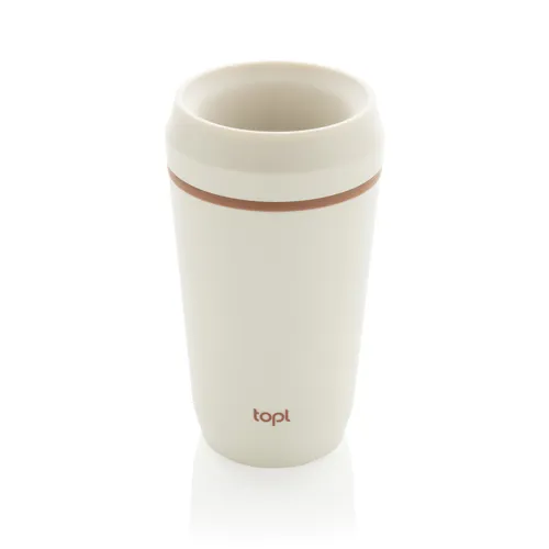 Topl újrahaszn. acél elviteles pohár, 354 ml Fehér 