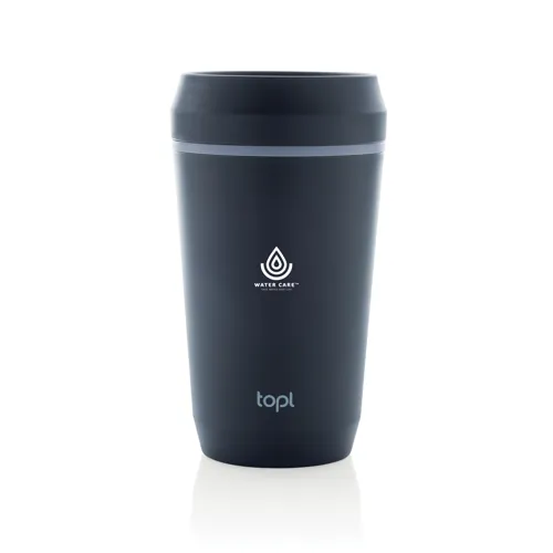 Topl újrahaszn. acél elviteles pohár, 354 ml Kék 