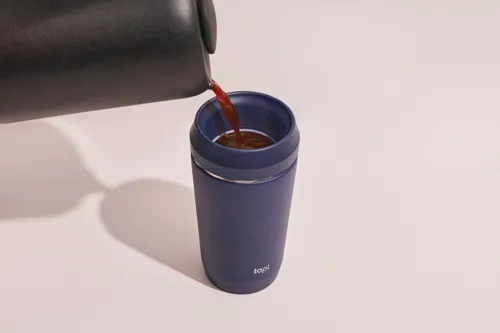 Topl újrahaszn. acél elviteles pohár, 354 ml Kék 