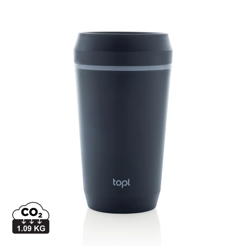 Topl újrahaszn. acél elviteles pohár, 354 ml Kék 
