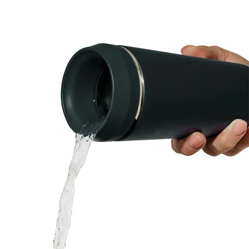 Topl újrahaszn. acél elviteles pohár, 354 ml Szürke 