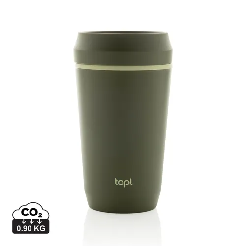 Topl újrahaszn. acél elviteles pohár, 354 ml Zöld 