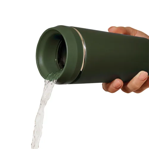 Topl újrahaszn. acél elviteles pohár, 354 ml Zöld 